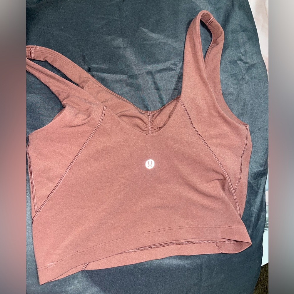 LULULEMON spiced Chai Cropped Align tank